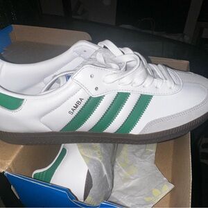 Adidas Samba OG Green/White Mens